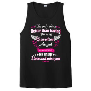 For Mem Loss Daddy Loving Memorial My Daddy In Heaven Cool Gift PosiCharge Competitor Tank