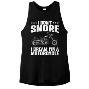 Funny Motorcycle Lover Graphic Women Men Motorbike Rider Ladies PosiCharge Tri-Blend Wicking Tank