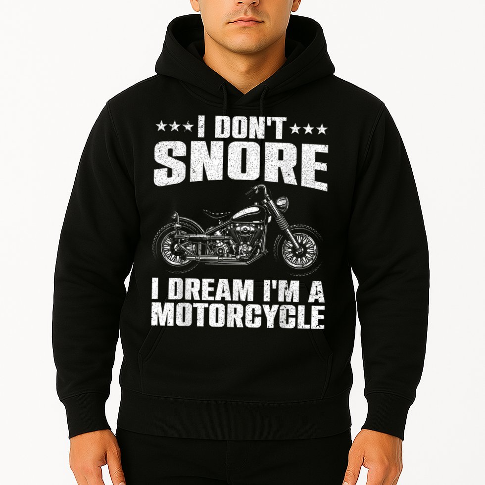 Funny Motorcycle Lover Graphic Women Men Motorbike Rider Hoodie
