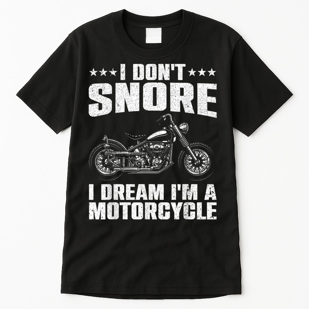 Funny Motorcycle Lover Graphic Women Men Motorbike Rider Tall T-Shirt