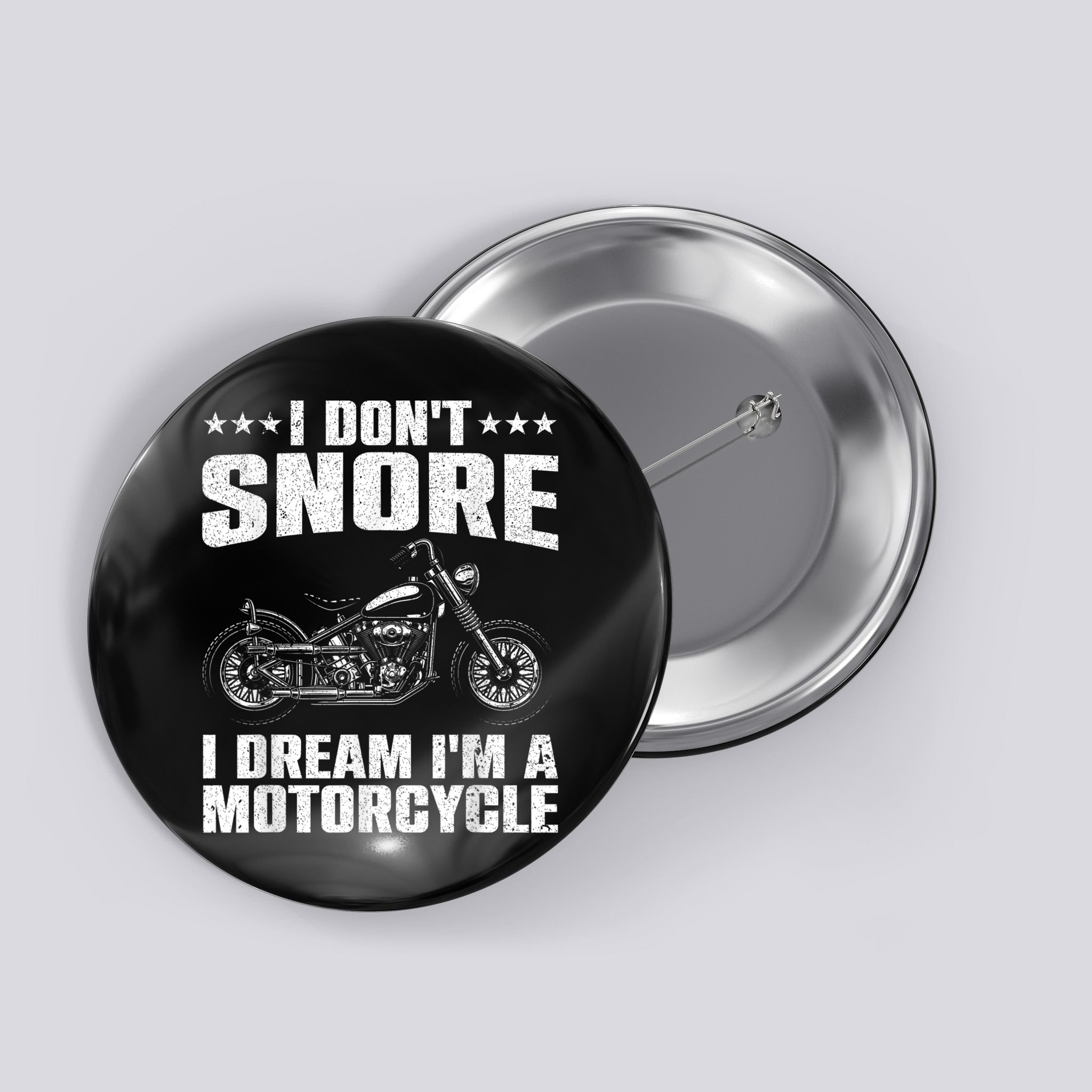 Funny Motorcycle Lover Graphic Women Men Motorbike Rider Button