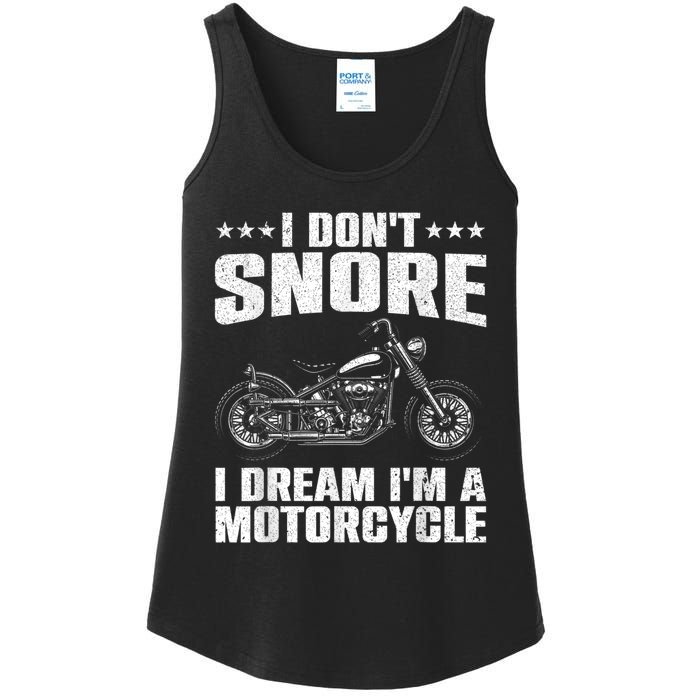 Funny Motorcycle Lover Graphic Women Men Motorbike Rider Ladies Essential Tank