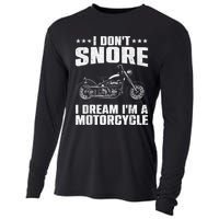 Funny Motorcycle Lover Graphic Women Men Motorbike Rider Cooling Performance Long Sleeve Crew