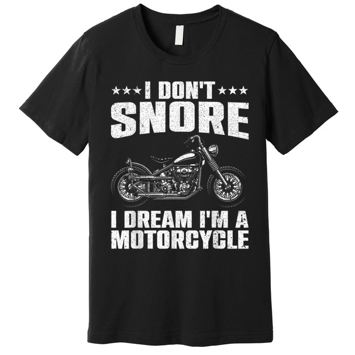 Funny Motorcycle Lover Graphic Women Men Motorbike Rider Premium T-Shirt