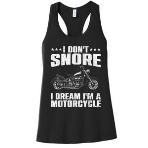 Funny Motorcycle Lover Graphic Women Men Motorbike Rider Women's Racerback Tank