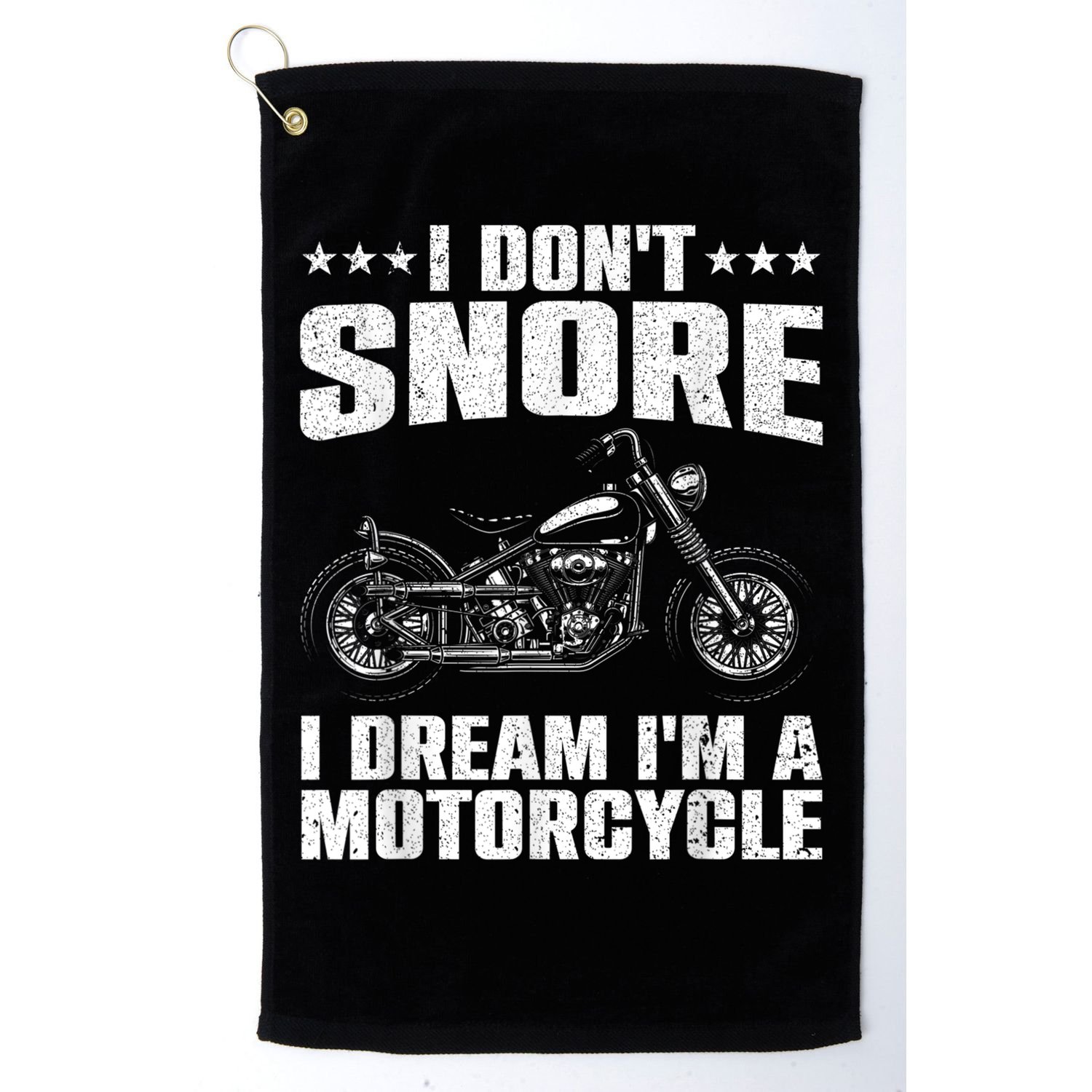 Funny Motorcycle Lover Graphic Women Men Motorbike Rider Golf Towel