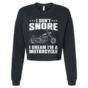 Funny Motorcycle Lover Graphic Women Men Motorbike Rider Cropped Pullover Crew