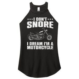 Funny Motorcycle Lover Graphic Women Men Motorbike Rider Women's Perfect Tri Rocker Tank