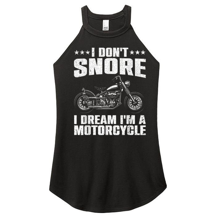 Funny Motorcycle Lover Graphic Women Men Motorbike Rider Women's Perfect Tri Rocker Tank