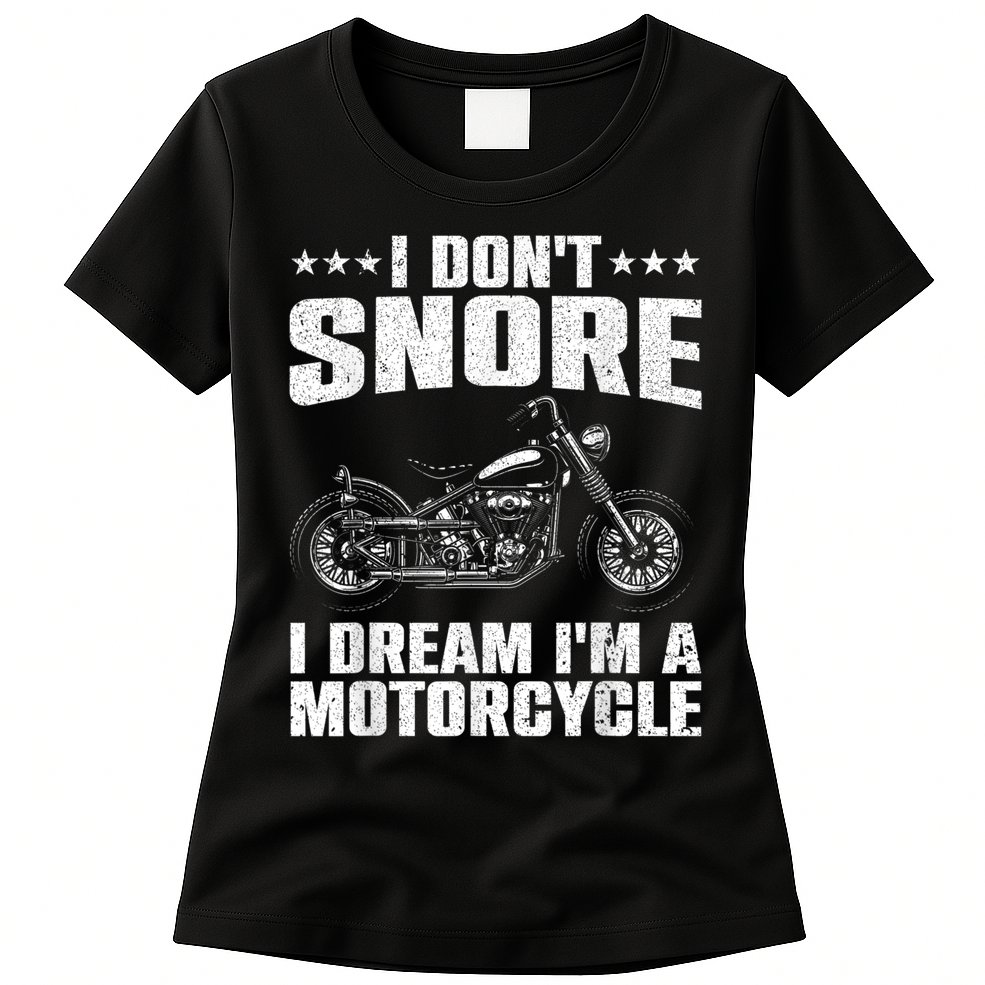 Funny Motorcycle Lover Graphic Women Men Motorbike Rider Womens T-Shirt