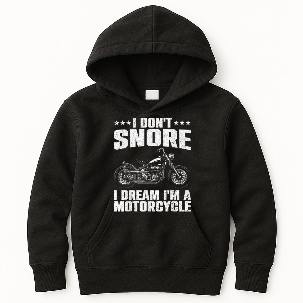 Funny Motorcycle Lover Graphic Women Men Motorbike Rider Kids Hoodie