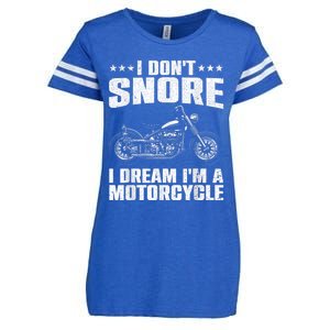 Funny Motorcycle Lover Graphic Women Men Motorbike Rider Enza Ladies Jersey Football T-Shirt