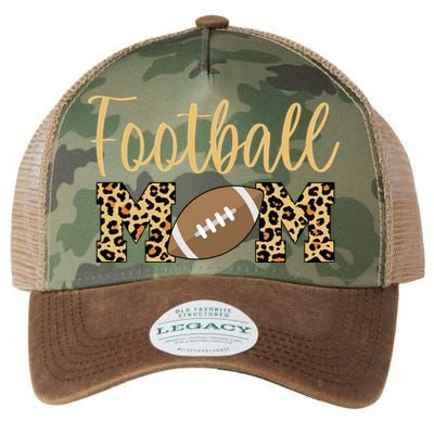 Football Mom Leopard Cute Logo Fan Legacy Tie Dye Trucker Hat