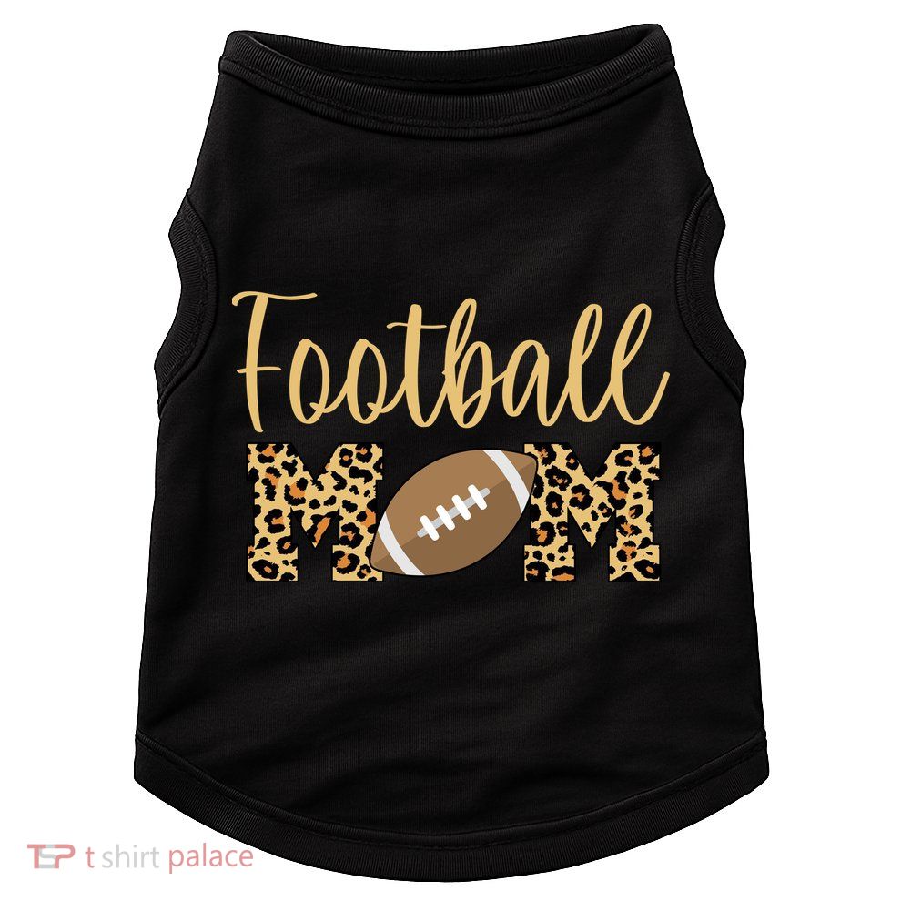 Football Mom Leopard Cute Logo Fan Doggie Tank