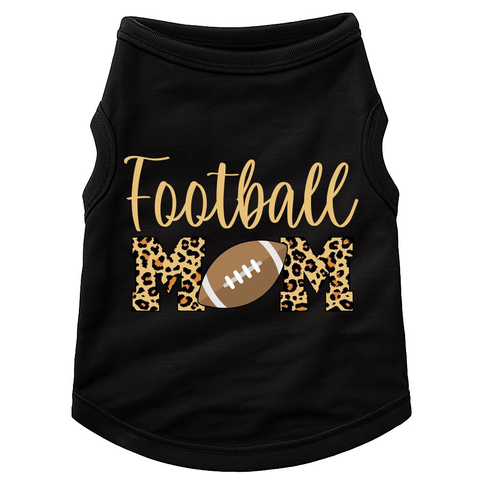 Football Mom Leopard Cute Logo Fan Doggie Tank
