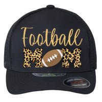 Football Mom Leopard Cute Logo Fan Flexfit Unipanel Trucker Cap