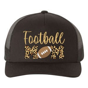 Football Mom Leopard Cute Logo Fan Yupoong Adult 5-Panel Trucker Hat