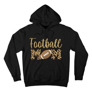 Football Mom Leopard Cute Logo Fan Hoodie