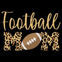 Football Mom Leopard Cute Logo Fan Apron