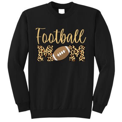 Football Mom Leopard Cute Logo Fan Sweatshirt