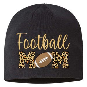 Football Mom Leopard Cute Logo Fan Sustainable Beanie