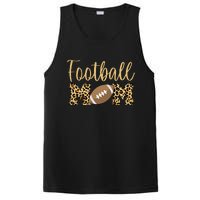 Football Mom Leopard Cute Logo Fan PosiCharge Competitor Tank