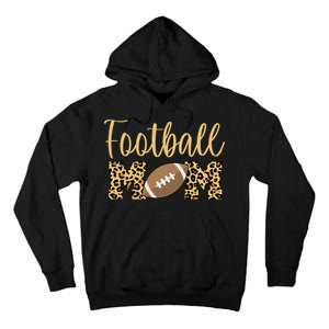 Football Mom Leopard Cute Logo Fan Tall Hoodie