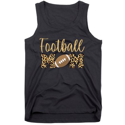 Football Mom Leopard Cute Logo Fan Tank Top