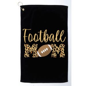 Football Mom Leopard Cute Logo Fan Platinum Collection Golf Towel