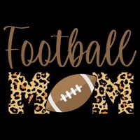 Football Mom Leopard Cute Logo Fan Kids Colorblock Raglan Jersey