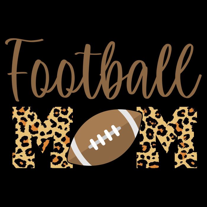 Football Mom Leopard Cute Logo Fan Kids Colorblock Raglan Jersey