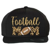 Football Mom Leopard Cute Logo Fan Wool Snapback Cap