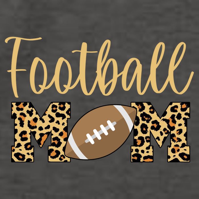 Football Mom Leopard Cute Logo Fan Vector Backpack