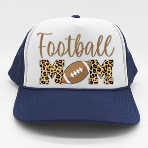 Football Mom Leopard Cute Logo Fan Trucker Hat