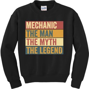 Funny Mechanic Legend Saying Kids Sweatshirt