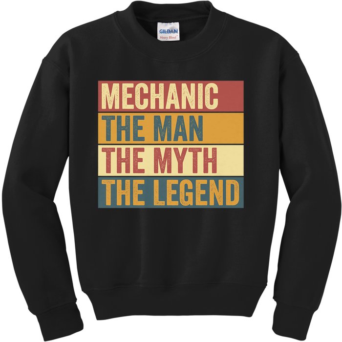 Funny Mechanic Legend Saying Kids Sweatshirt