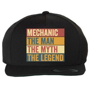 Funny Mechanic Legend Saying Wool Snapback Cap