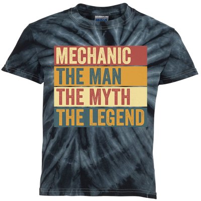 Funny Mechanic Legend Saying Kids Tie-Dye T-Shirt