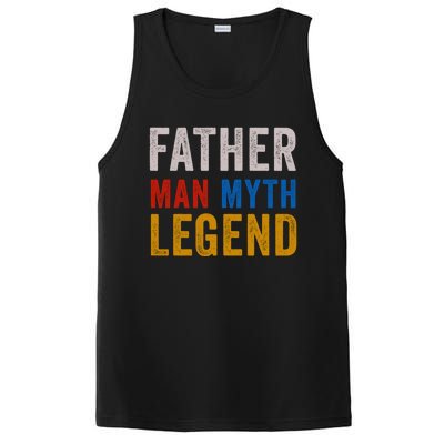 Father Myth Legend Dad Daddy Fathers Day Gift PosiCharge Competitor Tank