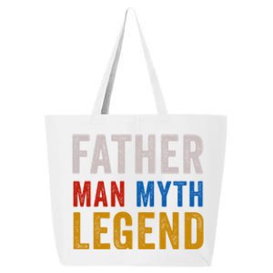 Father Myth Legend Dad Daddy Fathers Day Gift 25L Jumbo Tote