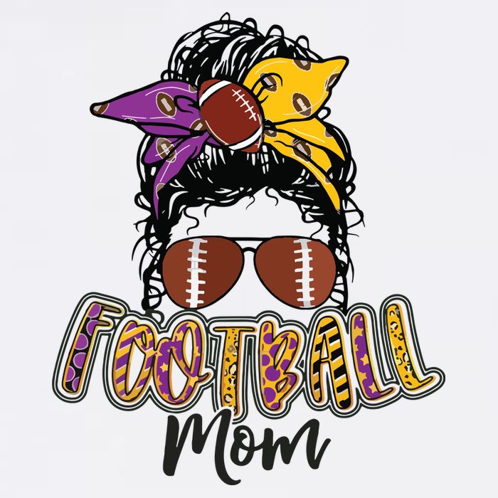 Football Mom Life Leopard Messy Bun Player Cooling Performance Crew T-Shirt