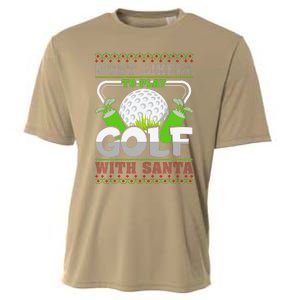 Funny Most Likely To Play Golf With Santa Matching Christmas Cooling Performance Crew T-Shirt