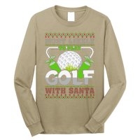 Funny Most Likely To Play Golf With Santa Matching Christmas Long Sleeve Shirt