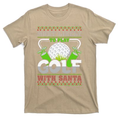 Funny Most Likely To Play Golf With Santa Matching Christmas T-Shirt