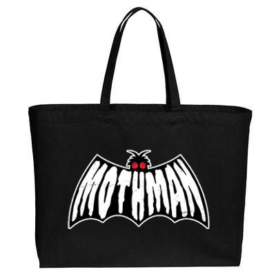 Funny Mothman Logo 1 Cotton Canvas Jumbo Tote