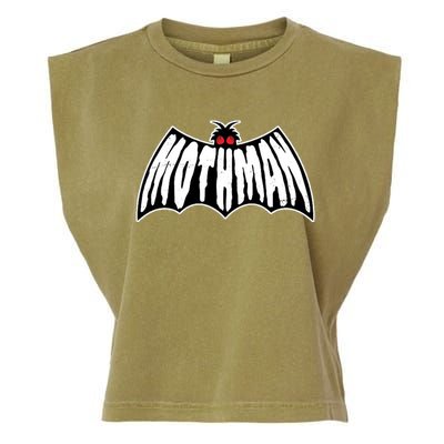 Funny Mothman Logo 1 Garment-Dyed Women's Muscle Tee