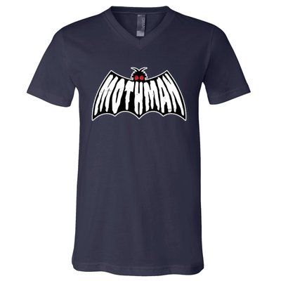 Funny Mothman Logo 1 V-Neck T-Shirt