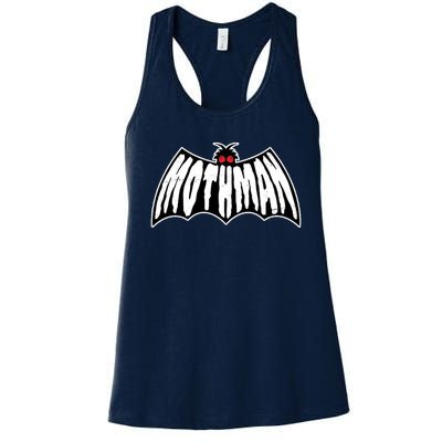 Funny Mothman Logo 1 Women's Racerback Tank