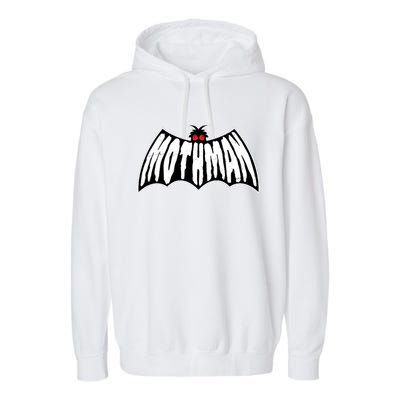 Funny Mothman Logo 1 Garment-Dyed Fleece Hoodie