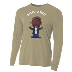 Funny Mustard Lamar Tv Off Parody Cooling Performance Long Sleeve Crew